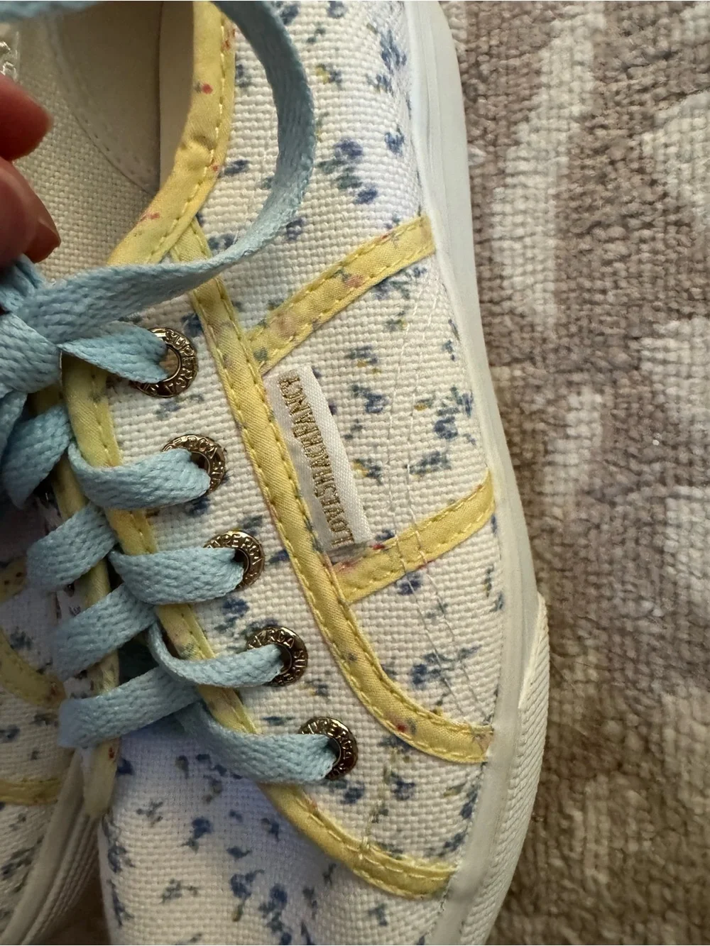 Superga Loveshack Fancy White Floral Canvas Sneakers
